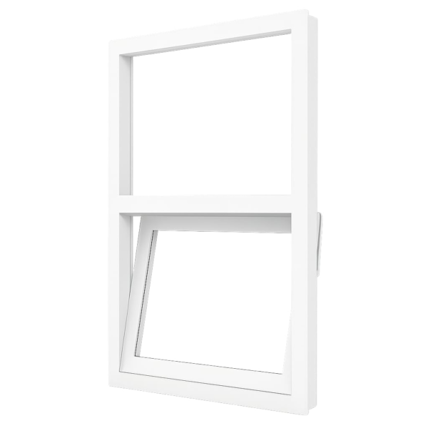 Kunststof klapraam (onder) en vast glas 2 vakken op maat