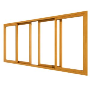 4-Delige Houten Hefschuifpui 1 4-Delige Houten Hefschuifpui