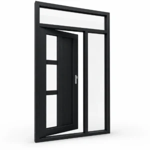 Voordeur met bovenlicht en zijlicht rechts| Aluminium 2 Voordeur met bovenlicht en zijlicht rechts| Aluminium