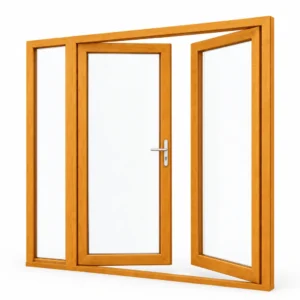 Houten Openslaande Deuren met zijlicht links