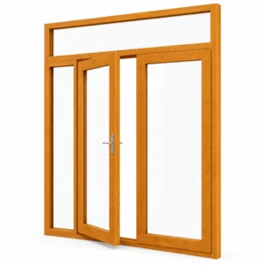 Tuindeuren met bovenlicht en zijlicht links | Houten